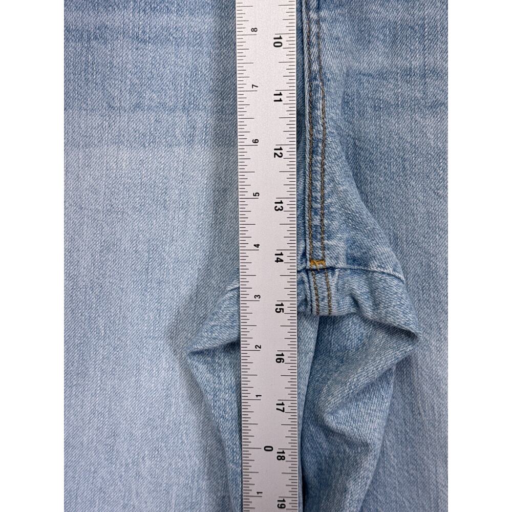 Anthropologie Light Wash Wide-Leg Flare Jeans - Picture 4 of 8